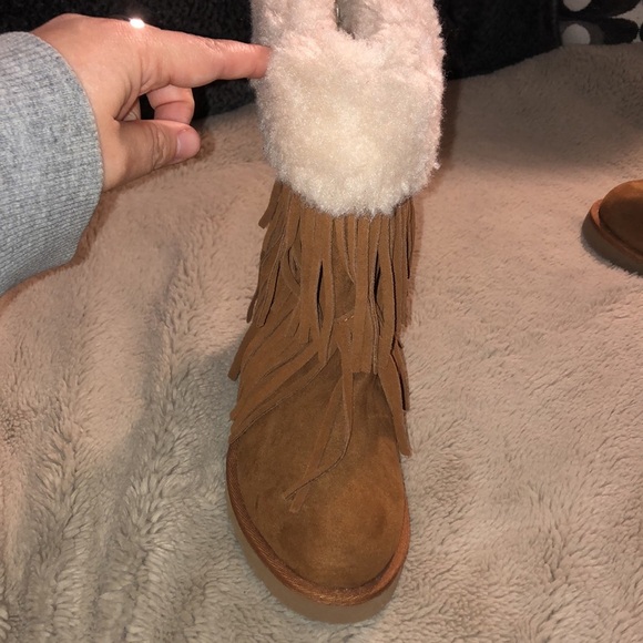 NWOT Madden Girl Fringe Boots, size 7 - Picture 3 of 8
